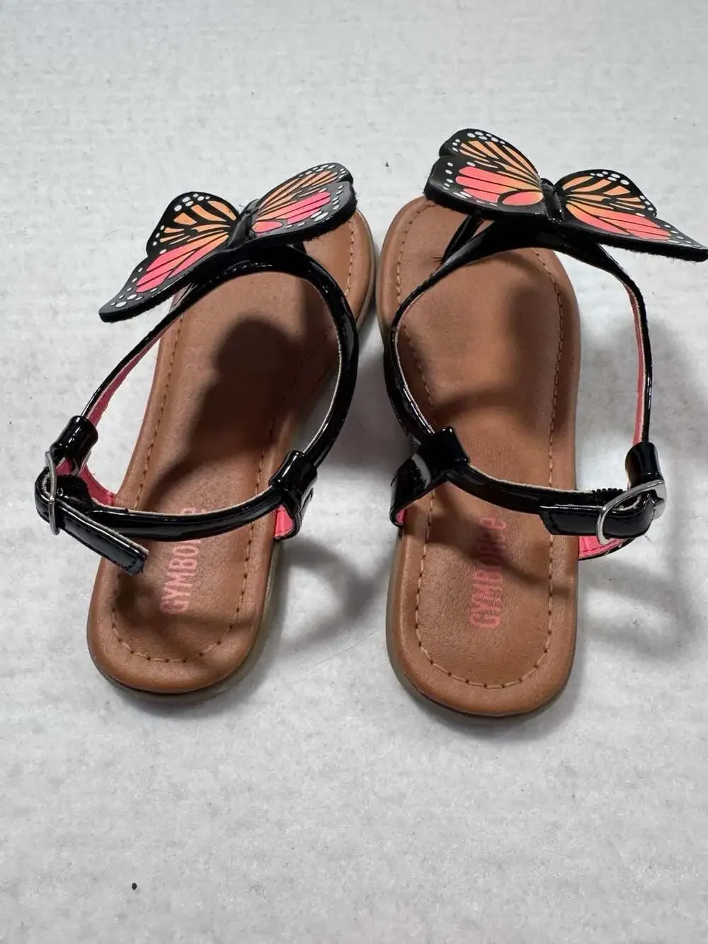 Gymboree Magical Monarch Butterfly Applique T-Strap Sandals Size 13